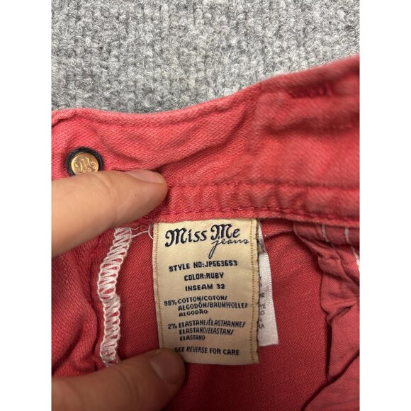 Miss Me Jeans Womens 31 Ruby Skinny Inseam 32 Embellished Pockets Sequins - Picture 9 of 9